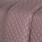 Kit: 1 Cobre-leito Casal + 2 porta-travesseiros Cetim 300 fios - London Uva - Dui Design