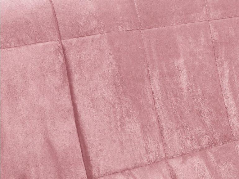 Edredom Queen Pele de Carneiro e Plush Micromink - Sherpa Londres Rosa Mauve - Dui Design