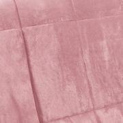 Edredom Queen Pele de Carneiro e Plush Micromink - Sherpa Londres Rosa Mauve - Dui Design