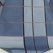 Kit: 1 Cobre-leito Queen Bouti de Microfibra Ultrasonic Estampada + 2 Porta-travesseiros - Looper Azul - Dui Design