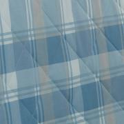 Kit: 1 Cobre-leito Casal + 2 Porta-travesseiros Percal 200 fios - Lorde Azul - Dui Design