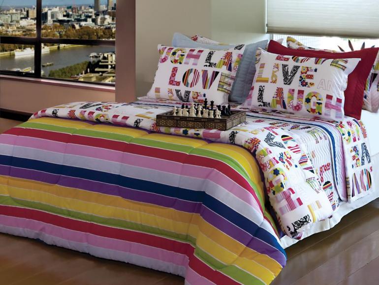 Jogo de Cama Casal 150 fios 100% Algodo - Love - Kacyumara