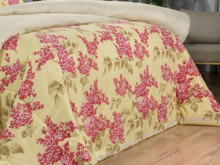 Jogo de Cama Casal 150 fios - Mabel Marfim - Dui Design