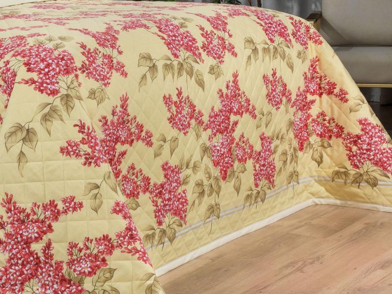 Enxoval King com Cobre-leito 7 peas 150 fios - Mabel Marfim - Dui Design