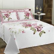 Kit: 1 Cobre-leito Casal + 2 porta-travesseiros Cetim de Algodo 300 fios - Madeleine - Dui Design