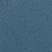 Kit: 1 Cobre-leito Casal Bouti de Microfibra Ultrasonic + 2 Porta-travesseiros - Madox Azul - Dui Design