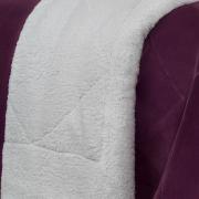 Edredom Queen Pele de Carneiro e Plush - Sherpa Madrid Ameixa - Dui Design