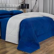 Edredom King Pele de Carneiro e Plush - Sherpa Madrid Royal - Dui Design