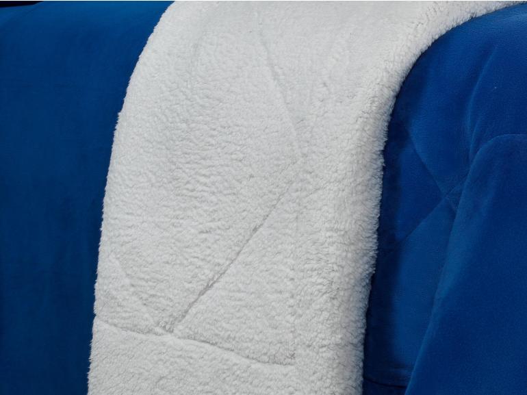 Edredom King Pele de Carneiro e Plush - Sherpa Madrid Royal - Dui Design