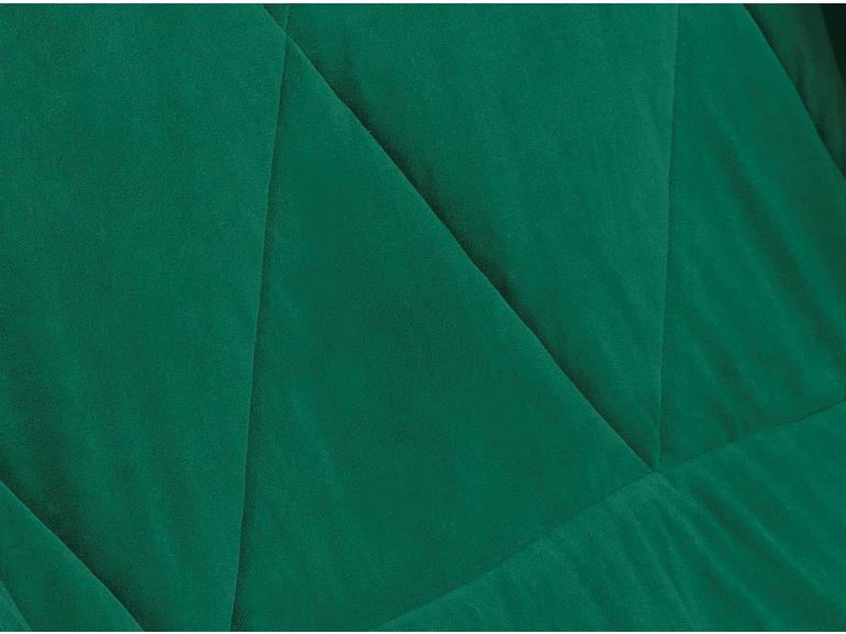 Edredom Solteiro Pele de Carneiro e Plush - Sherpa Madrid Verde Ultramarine - Dui Design
