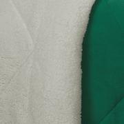 Edredom Casal Pele de Carneiro e Plush - Sherpa Madrid Verde Ultramarine - Dui Design