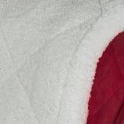 Edredom Casal Plush e Pele de Carneiro - Sherpa Madrid Vermelho - Dui Design