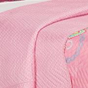 Kit: 1 Cobre-leito Solteiro Bouti de Microfibra Ultrasonic Estampada + 1 Porta-travesseiro - Magic Pink - Dui Design