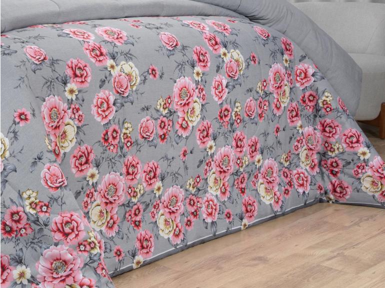 Jogo de Cama King 150 fios - Maiara Cinza - Dui Design