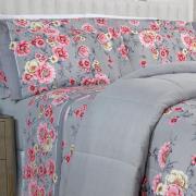 Jogo de Cama King 150 fios - Maiara Cinza - Dui Design