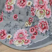 Kit: 1 Cobre-leito Casal + 2 Porta-travesseiros 150 fios - Maiara Cinza - Dui Design