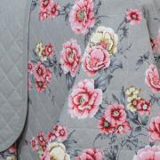 Kit: 1 Cobre-leito Casal + 2 Porta-travesseiros 150 fios - Maiara Cinza - Dui Design