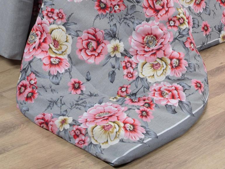 Edredom Queen 150 fios - Maiara Cinza - Dui Design