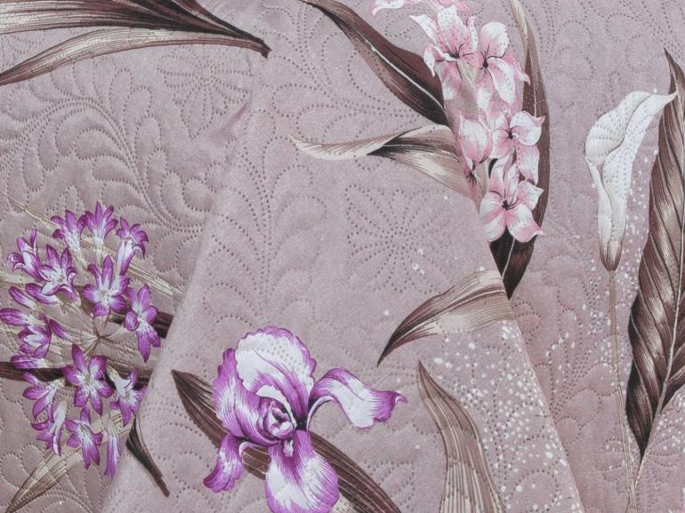 Kit: 1 Cobre-leito Casal Bouti de Microfibra Ultrasonic Estampada + 2 Porta-travesseiros - Malta Vintage - Dui Design