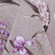 Kit: 1 Cobre-leito Casal Bouti de Microfibra Ultrasonic Estampada + 2 Porta-travesseiros - Malta Vintage - Dui Design