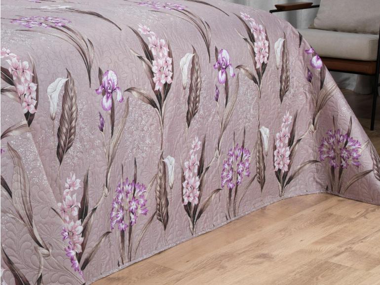 Kit: 1 Cobre-leito Casal Bouti de Microfibra Ultrasonic Estampada + 2 Porta-travesseiros - Malta Vintage - Dui Design