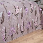 Kit: 1 Cobre-leito Casal Bouti de Microfibra Ultrasonic Estampada + 2 Porta-travesseiros - Malta Vintage - Dui Design