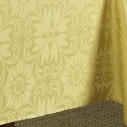 Toalha de Mesa Fcil de Limpar Retangular 6 Lugares 160x220cm - Mandalay Dourado - Dui Design