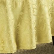 Toalha de Mesa Fcil de Limpar Redonda 160cm - Mandalay Dourado - Dui Design