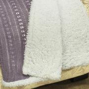 Manta Casal Tricot e com efeito Pele de Carneiro - Treviso Sherpa - Dui Design