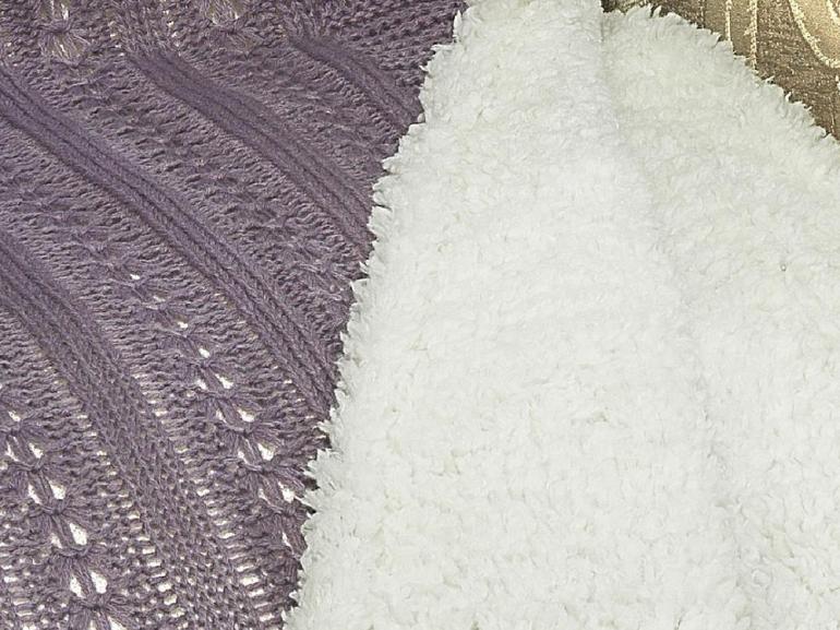 Manta Casal Tricot e com efeito Pele de Carneiro - Treviso Sherpa - Dui Design