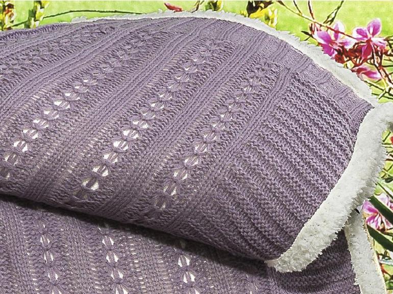 Manta Casal Tricot e com efeito Pele de Carneiro - Treviso Sherpa - Dui Design