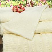 Manta Casal Tricot e com efeito Pele de Carneiro - Treviso Sherpa - Dui Design