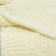 Manta Casal Tricot e com efeito Pele de Carneiro - Treviso Sherpa - Dui Design