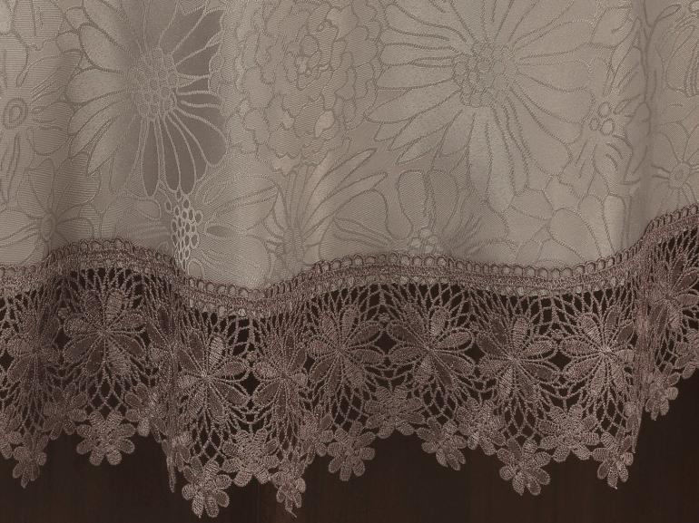 Toalha de Mesa com Bordado Guipir Fcil de Limpar Redonda 180cm - Margareth Noz Moscada - Dui Design