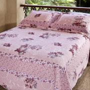Kit: 1 Cobre-leito Queen Bouti + 2 Porta-travesseiros - Martina - Corttex