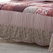 Kit: 1 Cobre-leito Queen PatchWork + 2 Porta-travesseiros - Martinez - Corttex