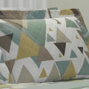 Kit: 1 Cobre-leito Queen + 2 Porta-travesseiros 150 fios - Matheo Verde - Dui Design