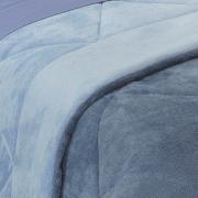 Edredom Casal Plush  - Maxy Azul Stone e Serenity - Dui Design