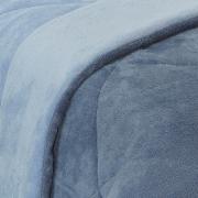 Edredom Queen Plush  - Maxy Azul Stone e Serenity - Dui Design