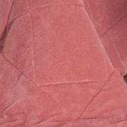 Edredom Solteiro Plush - Maxy Rosa Velho e Nude - Dui Design