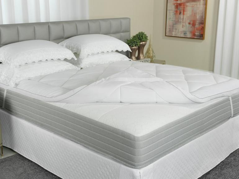 Pillow Top King Fibra Siliconizada Super Volumosa 600 gramas/m - Maximus - Dui Design
