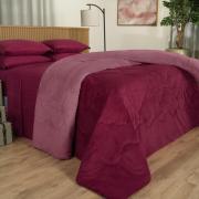 Edredom Casal Plush  - Maxy Cereja e Rosa - Dui Design