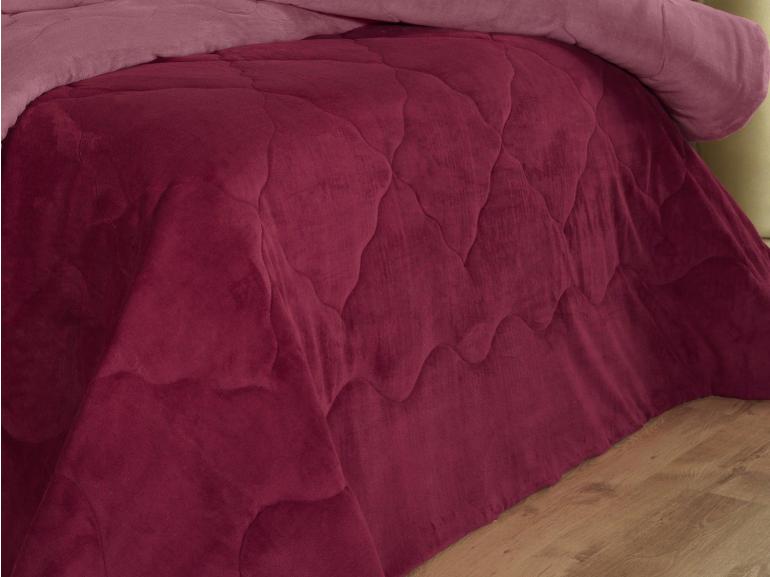 Edredom Casal Plush  - Maxy Cereja e Rosa - Dui Design