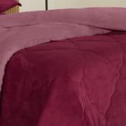 Edredom Casal Plush  - Maxy Cereja e Rosa - Dui Design