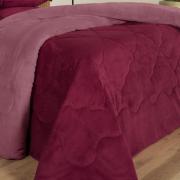 Edredom Casal Plush  - Maxy Cereja e Rosa - Dui Design