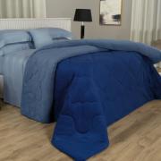 Edredom King Plush  - Maxy Marinho e Azul Stone - Dui Design