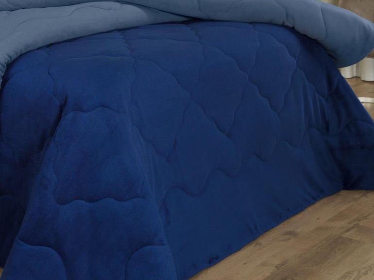 Edredom King Plush  - Maxy Marinho e Azul Stone - Dui Design