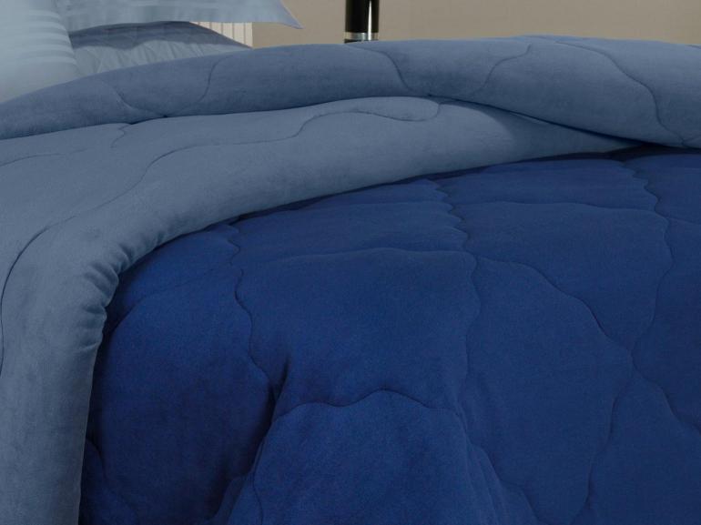 Edredom King Plush  - Maxy Marinho e Azul Stone - Dui Design