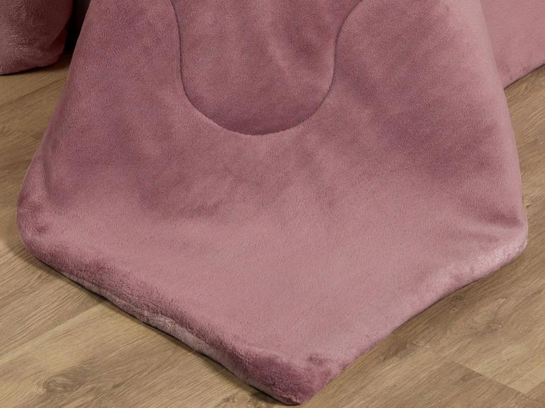 Edredom Queen Plush  - Maxy Rosa Velho e Rosa Claro - Dui Design