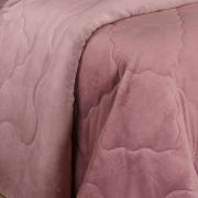 Edredom Queen Plush  - Maxy Rosa Velho e Rosa Claro - Dui Design